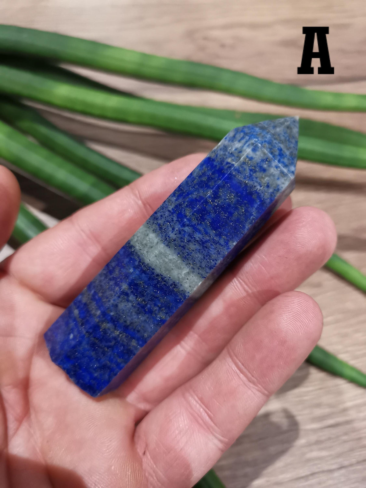 Lapis lazuli z Pakistanu – Ośmiokruny czubek obelisku do wyboru - Kamień naturalny