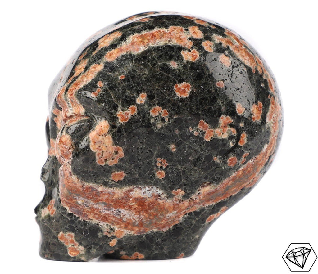 Obsidienne Flocon Marron  /Crâne pierre naturelle de collection / décoration  Skull , Cranio , SchÄdel , Craneo Crystal Skull