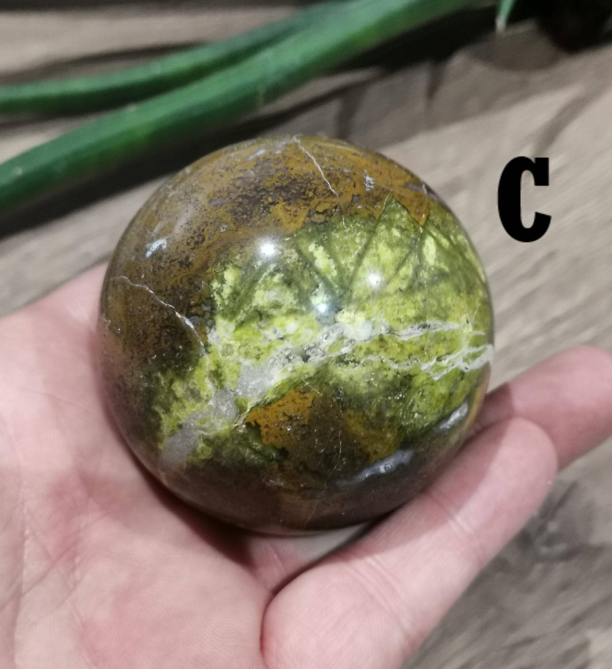 Ópalo Verde de Guatemala Raro , Piedra natural Tallada en Esfera , Bola de colección / A ELEGIR