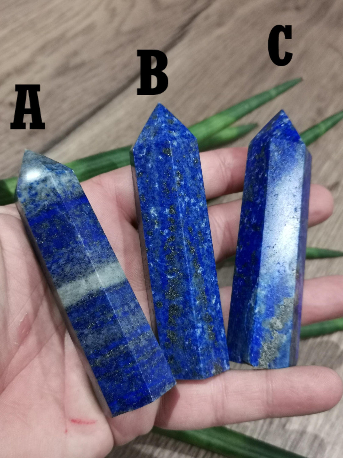Lapis lazuli z Pakistanu – Ośmiokruny czubek obelisku do wyboru - Kamień naturalny
