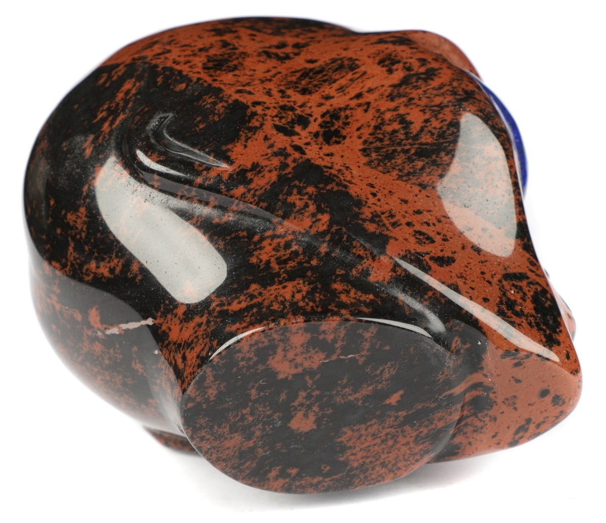 Czapka kosmitki z Roswellu z obsydianu mahoniowego · Kamień naturalny XL