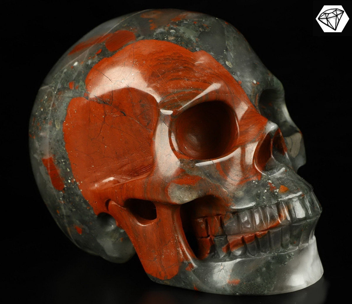 African bloodstone --> African Bloodstone / collection / Lithotherapy / Decoration/ Cranio skull , SchÄdel , Cranio