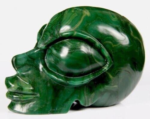 VERDITE Afrikaanse steen   Sculptuurtje Type Afrikaans hoofd  van natuursteen  /  doodshoofd / Cranio , SchÄdel , Craneo , Skull , reiki