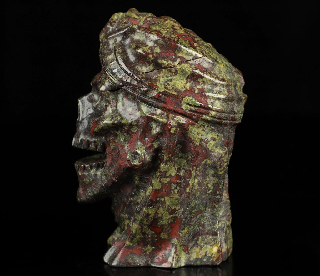 Dragon's Blood Jasper Mummy · Natural Stone Sculpture