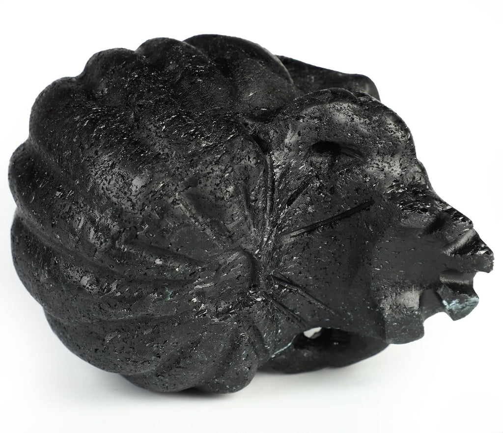 Pompoenkoppen in zwarte toermalijn · Natuurstenen sculptuur