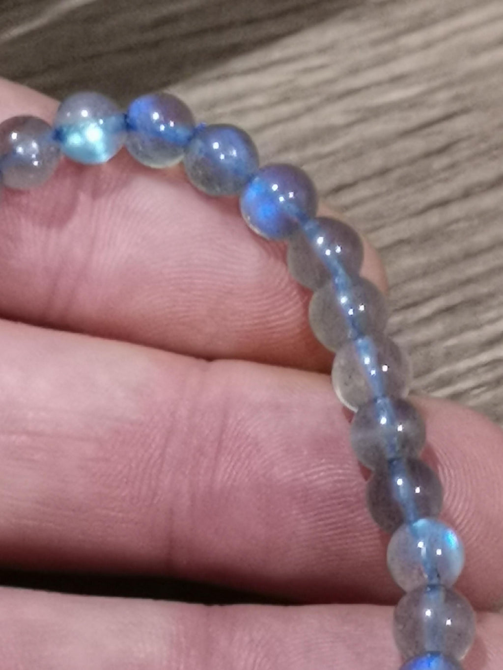 Armband van Madagaskar-labradoriet – Kralen van 6 mm – AA – Op maat