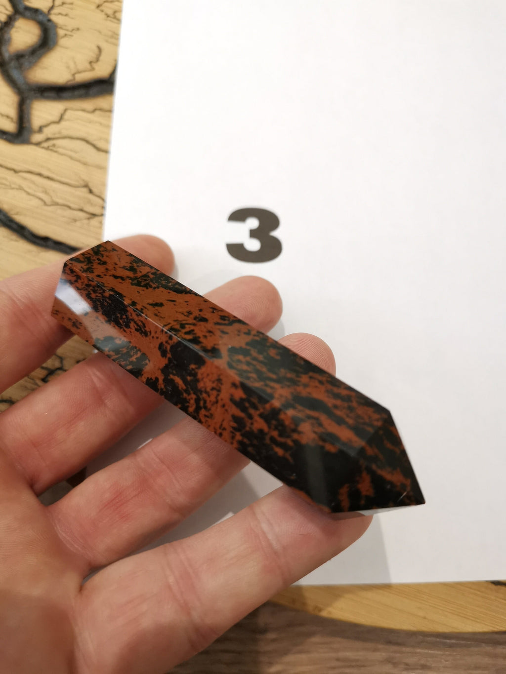 Obsidienne acajou « Mahogany » – Pointe obélisque au choix - Pierre naturelle