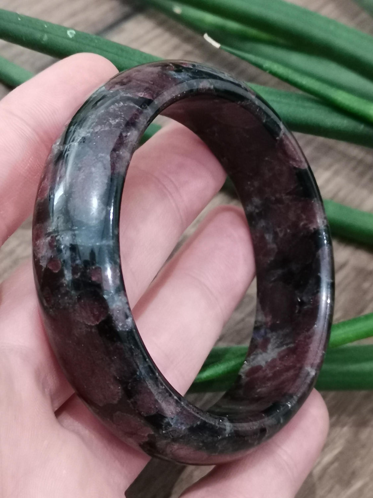 Granada almandina, pulseira rígida de 61 mm de diâmetro em pedra natural para litoterapia, minerais lapidados