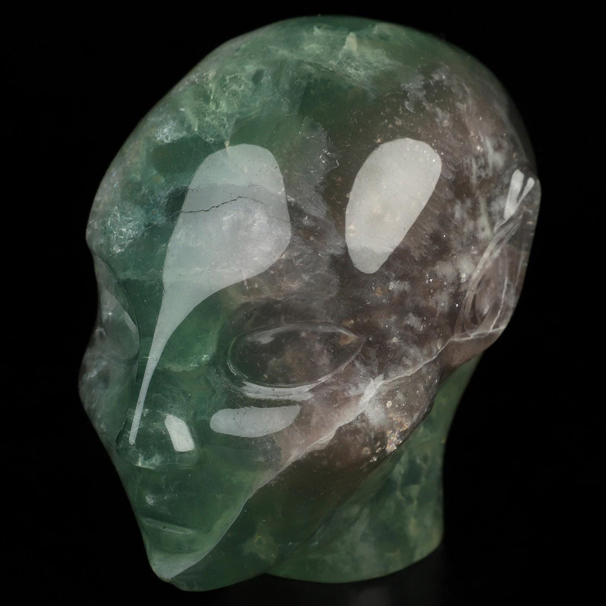 Scultura di Elfo, Fata, Avatar, Statua in cristallo di Fluorite della Mongolia, Fluorite Arcobaleno