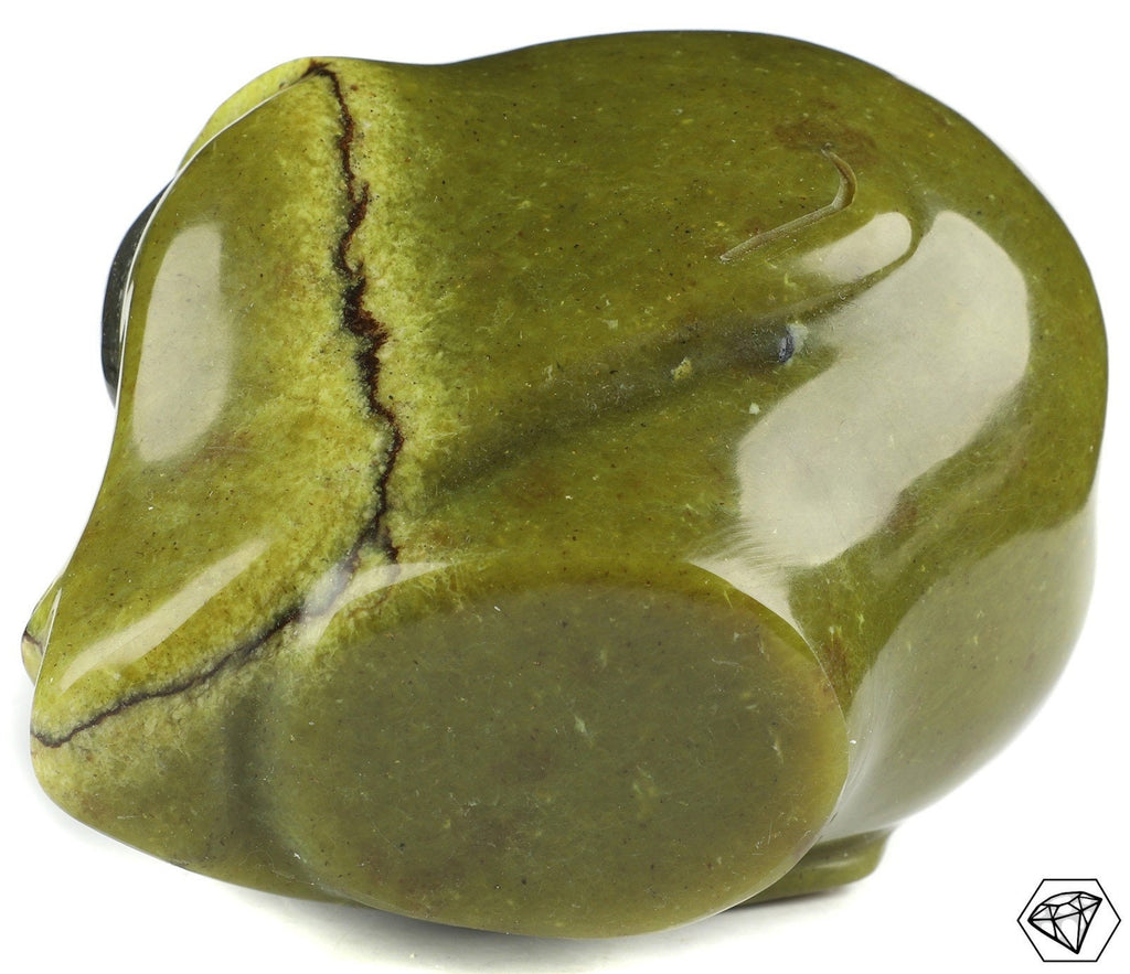 Chrysoprasen-Stein Zitrone / Skulptur Kopf , Schädel außerirdischen Typs Roswell , geschnitzte Mineralien / Wunderkammer