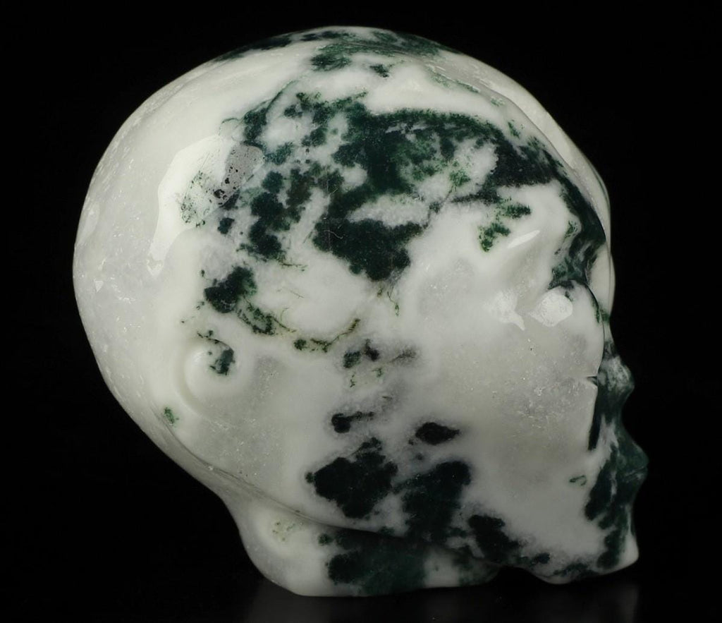 Agate ARBRE  / Tête Extra terrestre de Cristal / pierre naturelle  / REIKI  Skull , Cranio , SchÄdel , Roswell