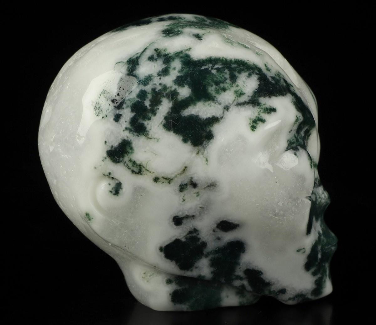 Agate ARBRE  / Tête Extra terrestre de Cristal / pierre naturelle  / REIKI  Skull , Cranio , SchÄdel , Roswell