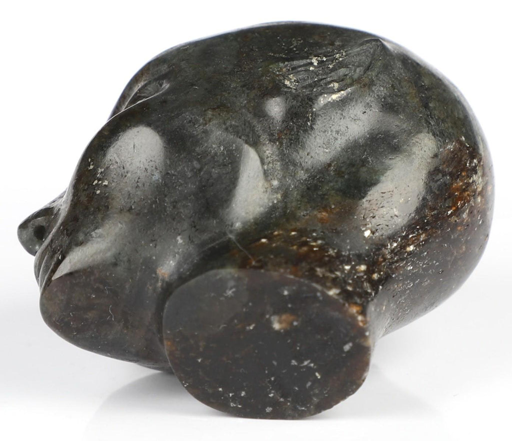 2" ELF / Fata / Avatar - Magnifico Granato della Corea , Cranio di Cristallo , scultura in pietra naturale , minerale intagliato, / Decorazione