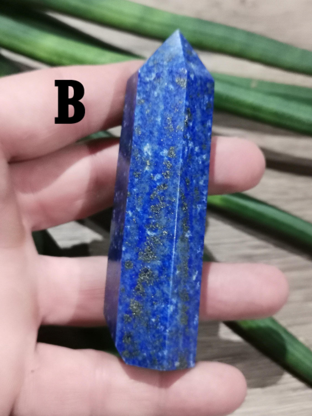 Lapis lazuli z Pakistanu – Ośmiokruny czubek obelisku do wyboru - Kamień naturalny