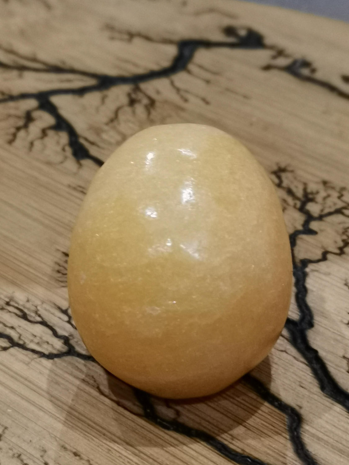 2' yellow CALCITE, stone skull collection / Lithotherapy / Decoration/ Cranio skull