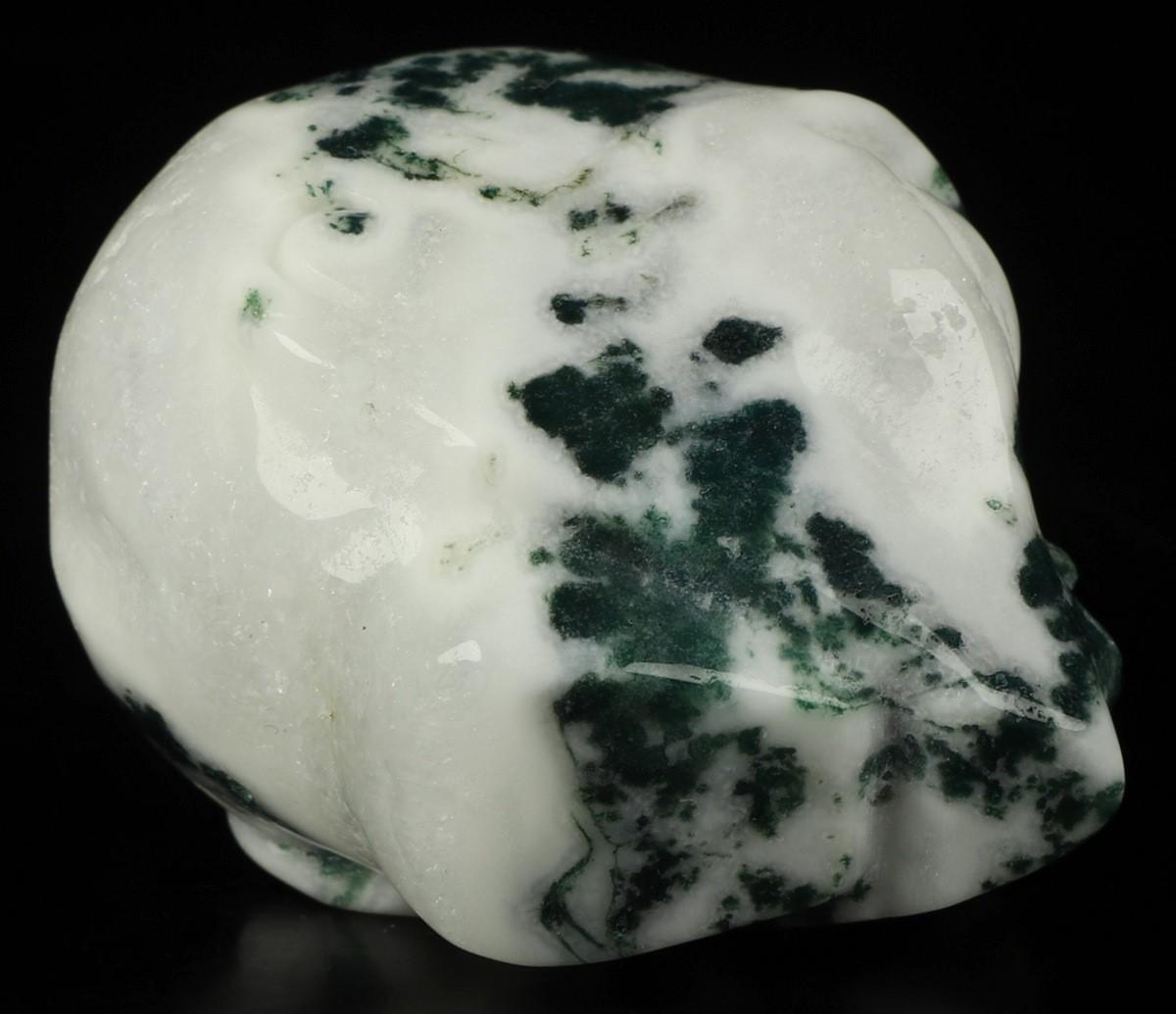 Agate ARBRE  / Tête Extra terrestre de Cristal / pierre naturelle  / REIKI  Skull , Cranio , SchÄdel , Roswell