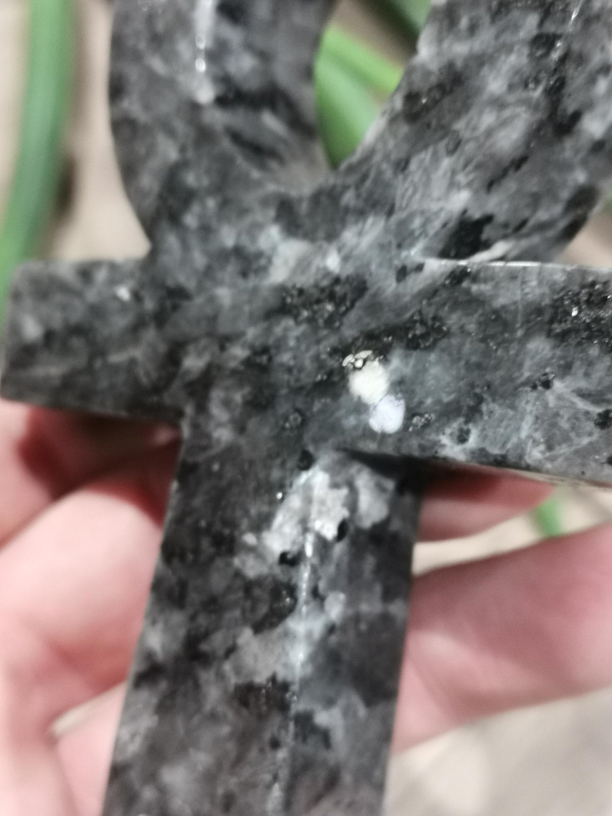Grande croix Ankh en pierre naturelle, pierre au choix