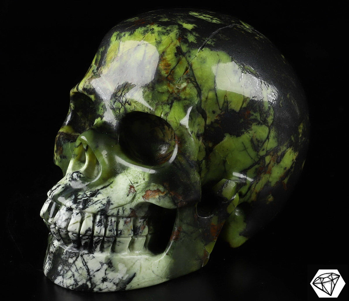 Czaszka z naturalnego kamienia JASPER Hiso   ,  Najwyższa jakość , Cranio , SchÄdel , SKULL Kryształowa czaszka