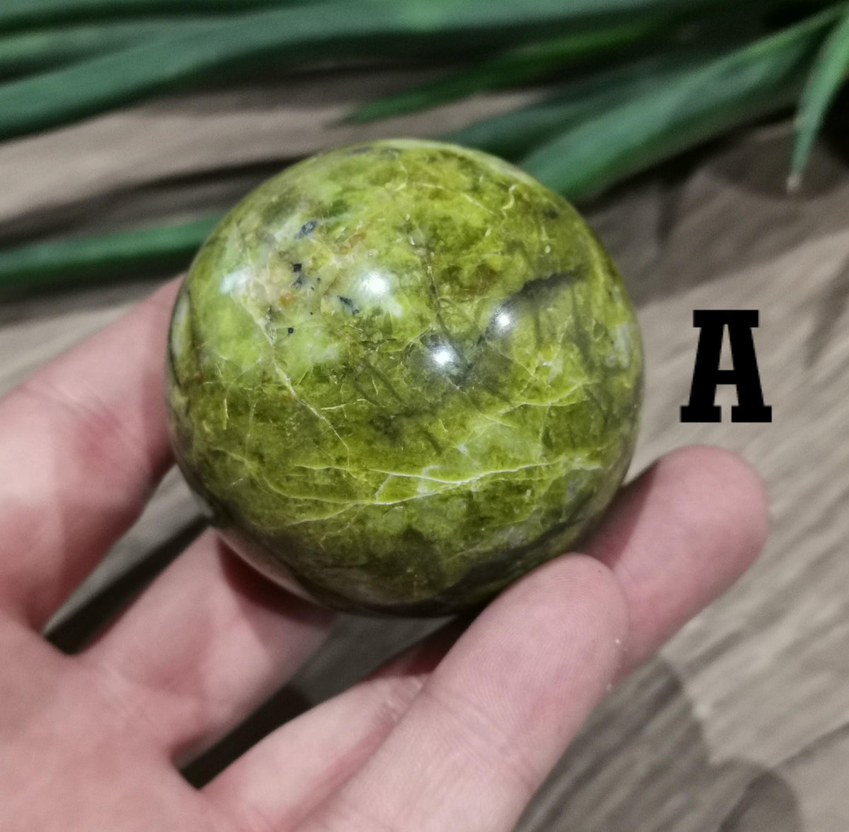 Ópalo Verde de Guatemala Raro , Piedra natural Tallada en Esfera , Bola de colección / A ELEGIR