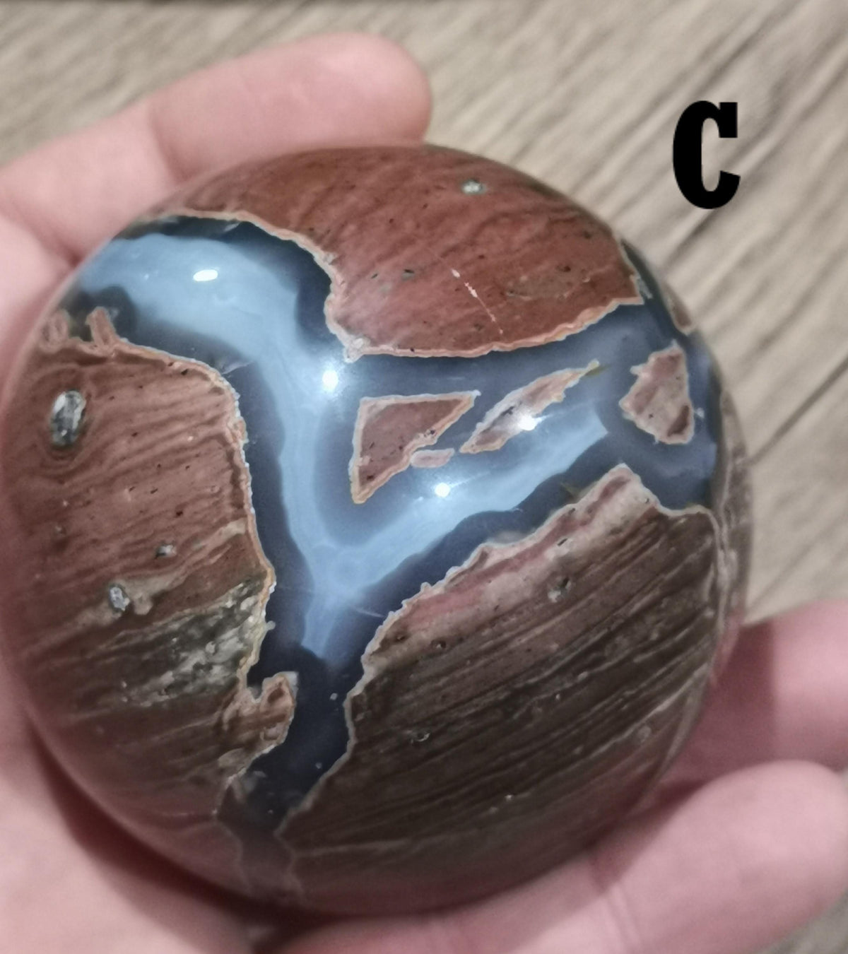 Ágata Huevo de Dinosaurio , Esfera a elegir , ideal Colección de piedra atípica