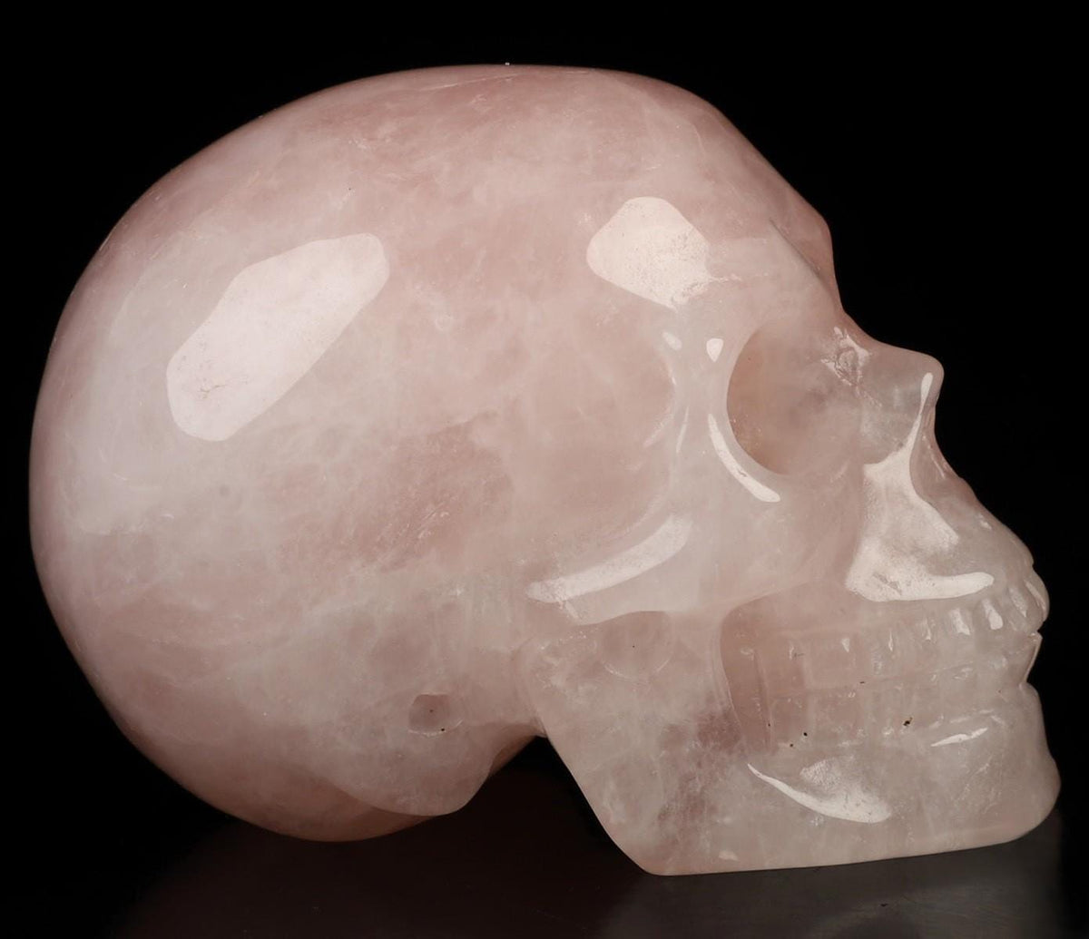 Quartz rose / Crâne pierre naturelle de collection , Méditation , télépathie