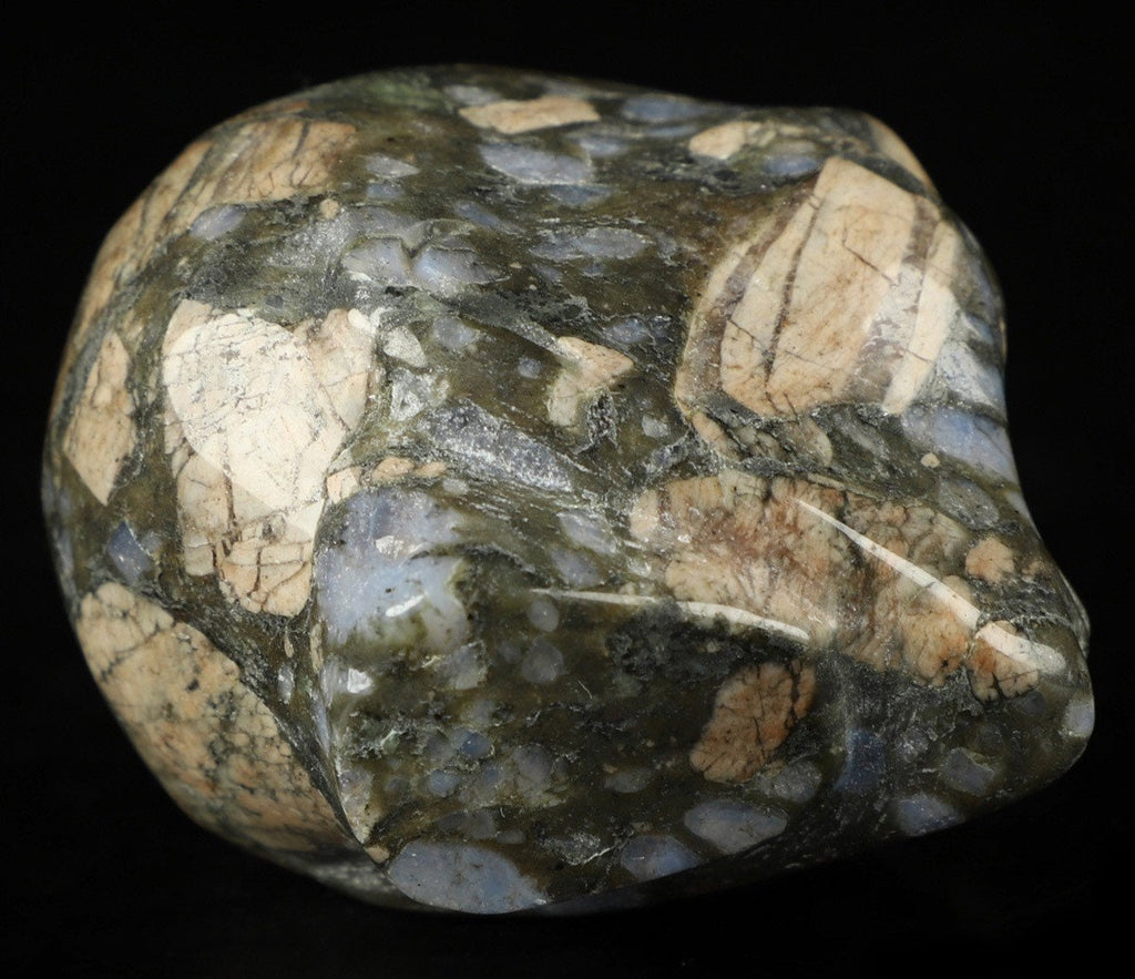 Opale Blu: Que Sera llanite, teschio in pietra naturale da collezione / Teschio, cranio, teschio, teschio di cristallo