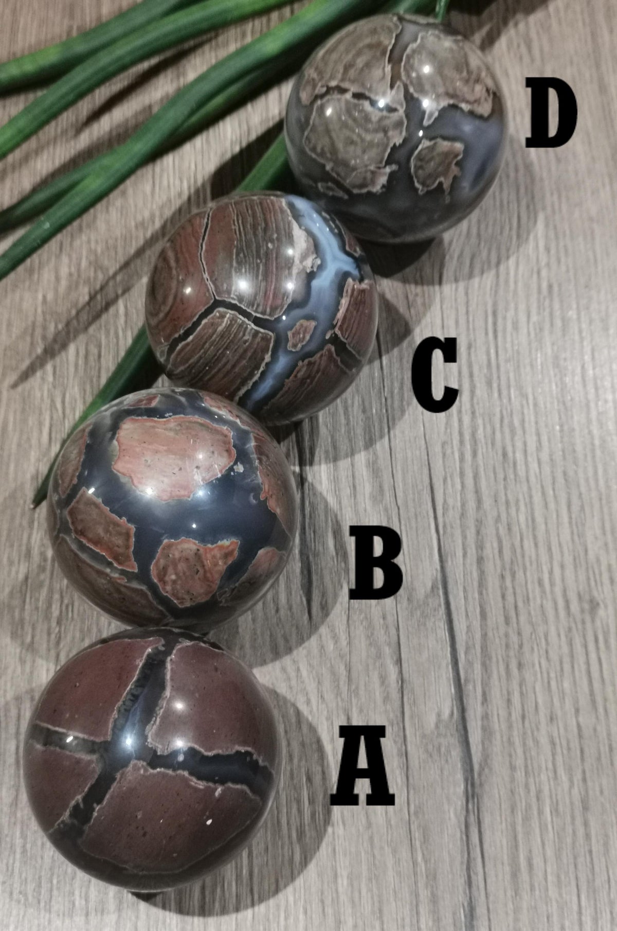 Ágata Huevo de Dinosaurio , Esfera a elegir , ideal Colección de piedra atípica