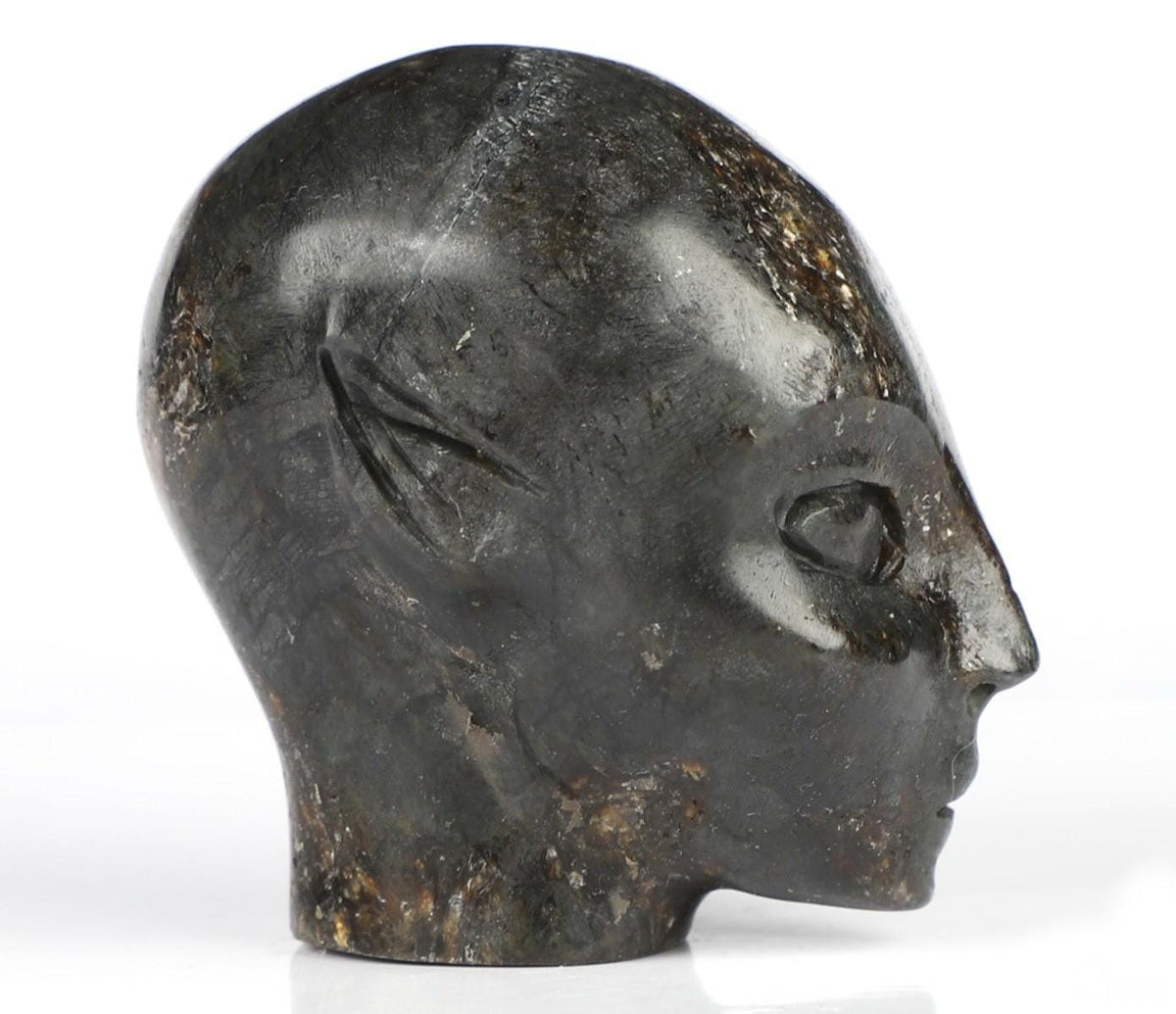 2" ELF / Fata / Avatar - Magnifico Granato della Corea , Cranio di Cristallo , scultura in pietra naturale , minerale intagliato, / Decorazione