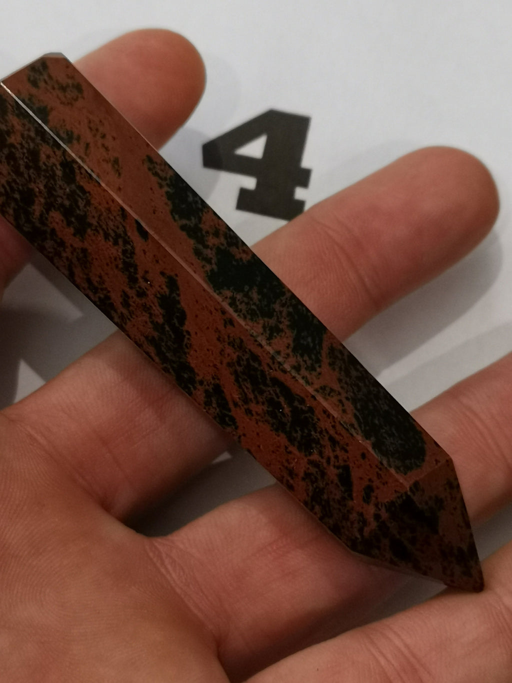 Obsidienne acajou « Mahogany » – Pointe obélisque au choix - Pierre naturelle